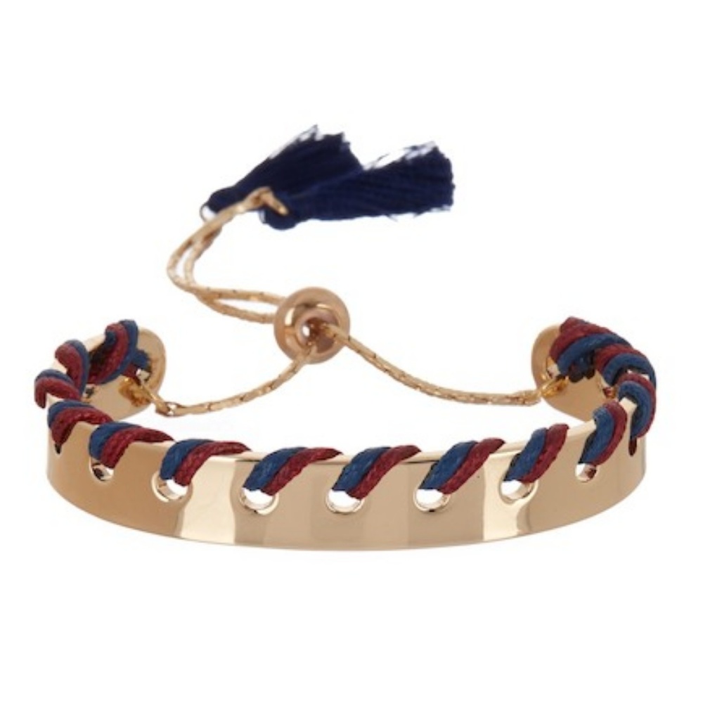 Rebecca Minkoff Thread Woven Metal Cuff Bracelet